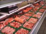 Fresh meat shown in grocery display