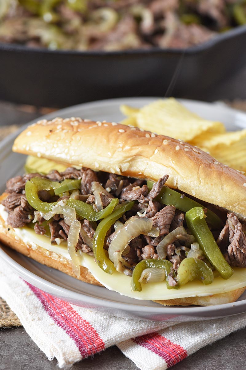 Philly Cheesesteak Sandwich with Provolone