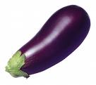 One purple eggplant